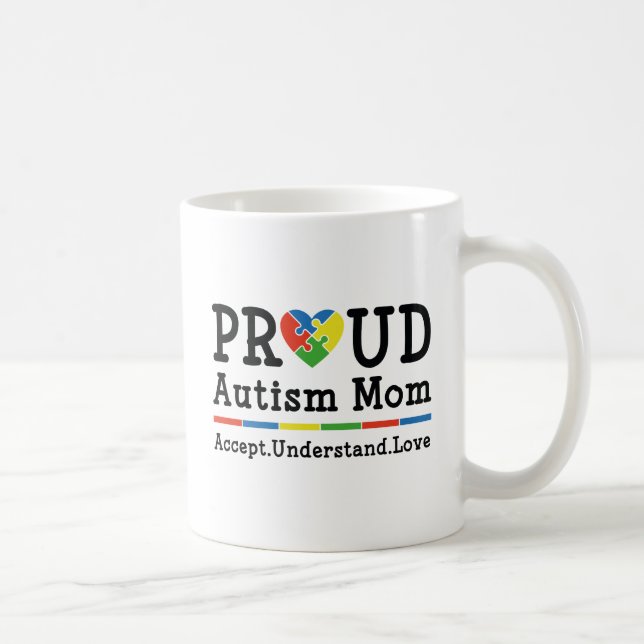 Mug Maman fière de l'autisme (Droite)