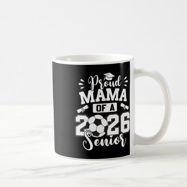Mug Maman fière d'une remise de diplôme senior de socc (Droite)