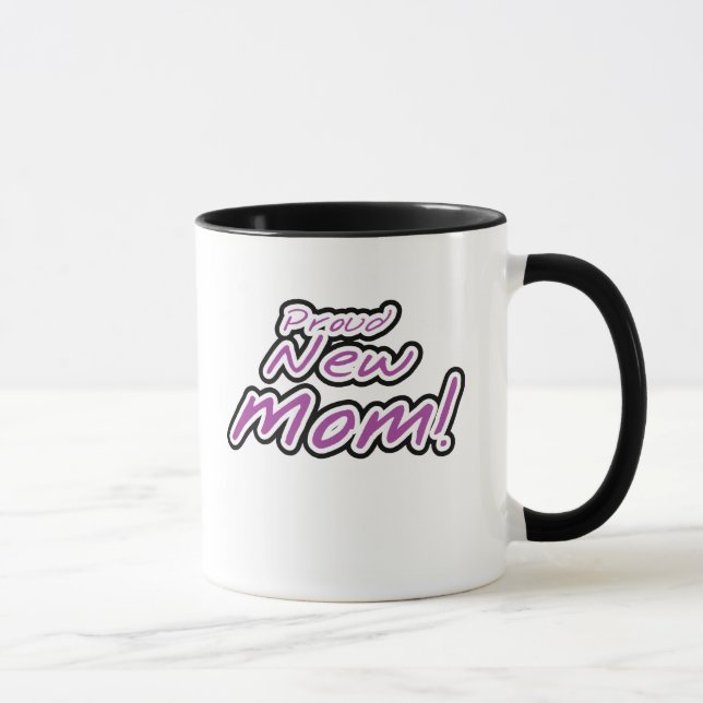 Mug Maman fière textes pourpres/noirs nouvelle (Droite)
