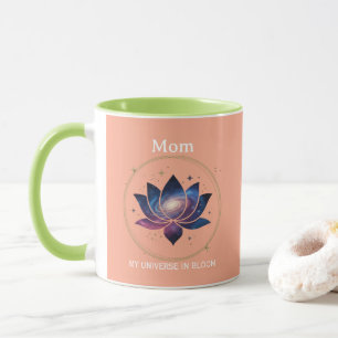 Mug Maman Fleur de Lotus Cosmique en Fleur