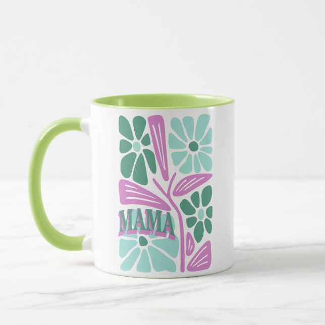 Mug Maman Floral Fantaisiste  (Gauche)