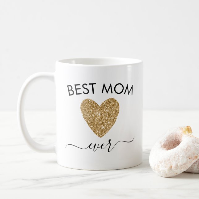 Mug Maman Gift Mothers Day Meilleure maman Gold Partie (Avec donut)