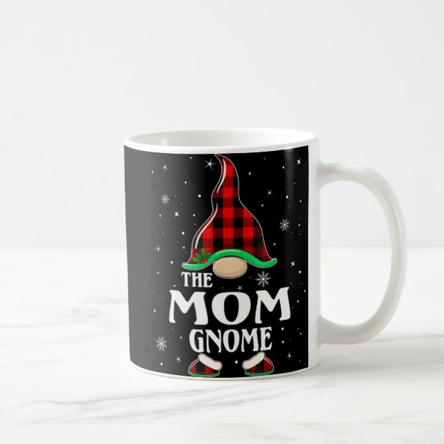 Mug Maman Gnome Buffalo Plaid Correspondant Famille No (Droite)