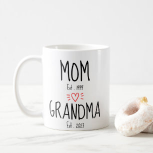 Mug Maman, grand-mère #2, grand-mère du poing, nouveau