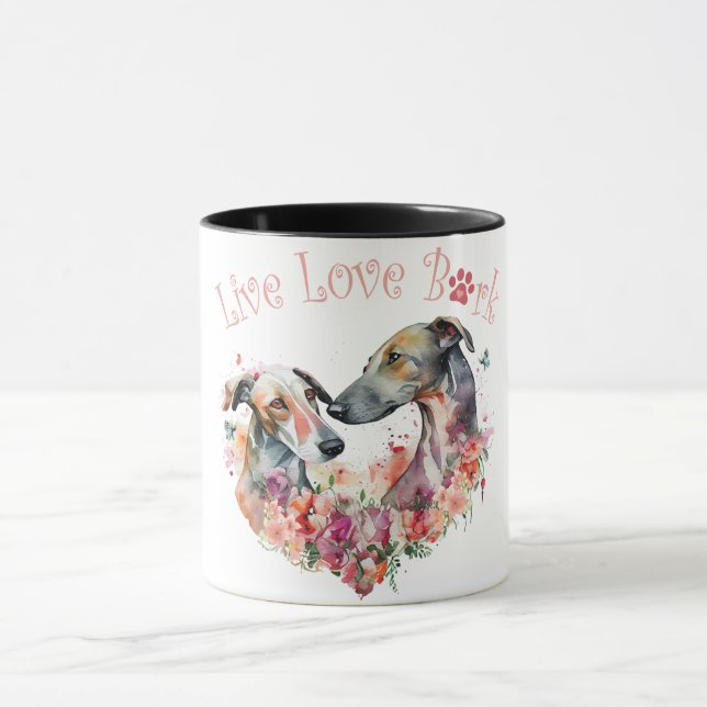 Mug Maman Greyhound Floral (Centre)