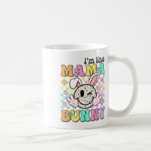 Mug Maman Groovy Pâques Je suis la maman lapin Famille