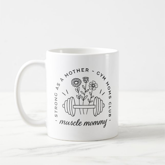 Mug Maman gym muscle maman maman drôle (Gauche)