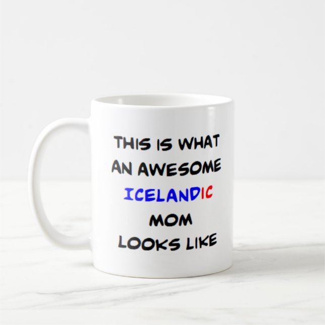 Mug maman islandaise, génial (Gauche)