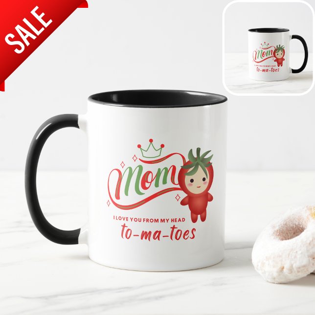 Mug Maman Je T'Aime De Ma Tête TOMATES Mères Drôle (Créateur téléchargé)