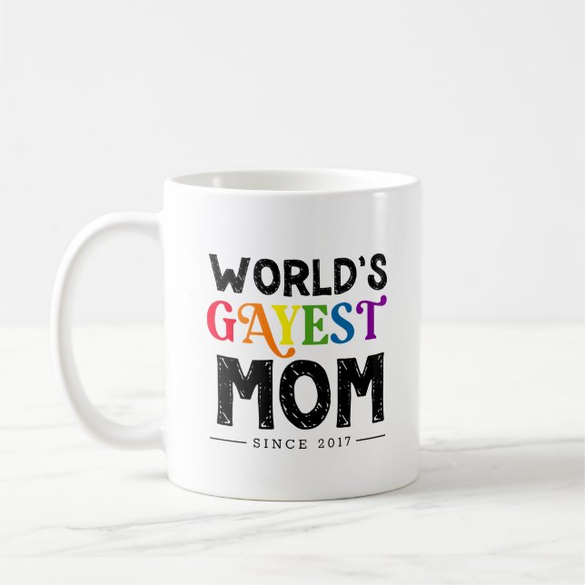 Mug Maman la plus gay du monde depuis l'année (Gauche)