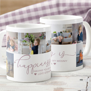 Mug Maman Le bonheur est Appel du cœur Calligraphie