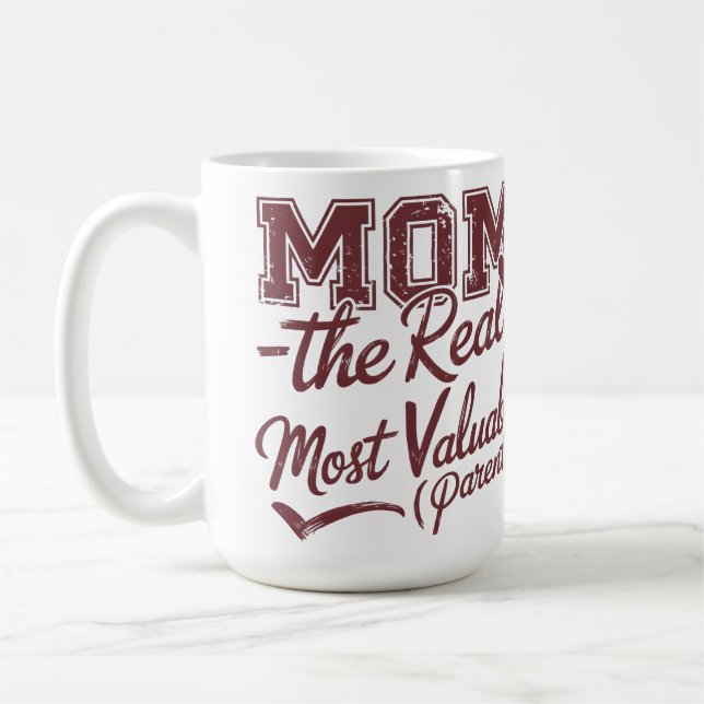 Mug Maman — Le Vrai MVP (Parent Le Plus Précieux) (Gauche)