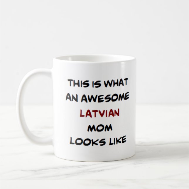 Mug maman lettone, génial (Gauche)