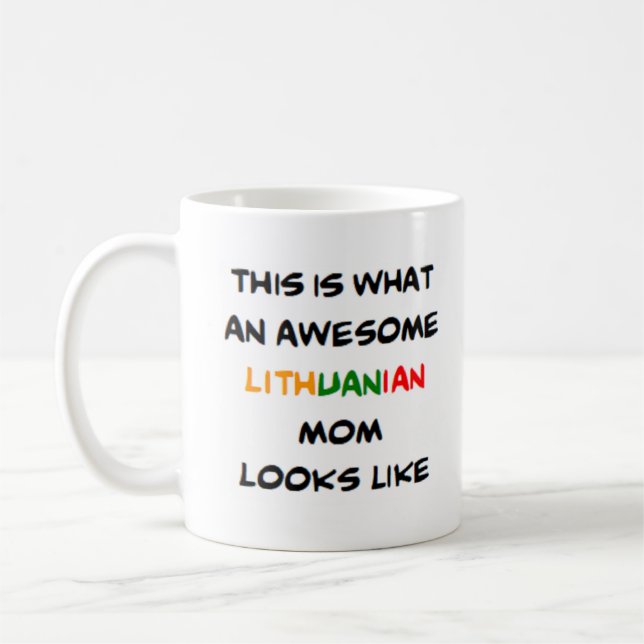 Mug maman lituanienne, géniale (Gauche)