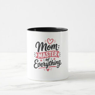 Mug maman maître de tout cadeau de fête des mères simp