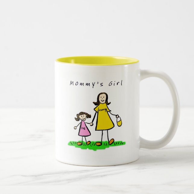Mug Maman & Me (Brunette avec titre) (Droit)