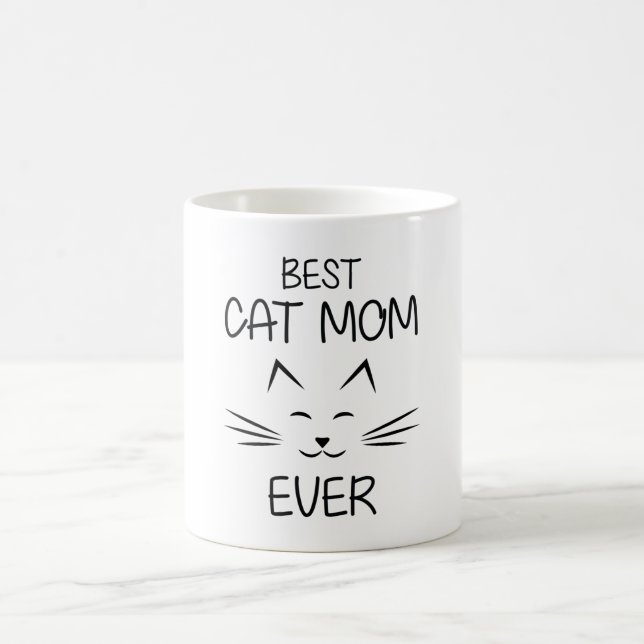 Mug Maman - Meilleure maman de chat (Centre)