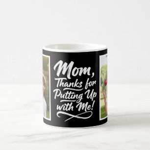 Mug Maman Merci De Me Supporter 2 Photo Brush Script