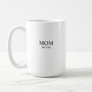 Mug Maman Minimaliste Personnalisée Année de Fondation