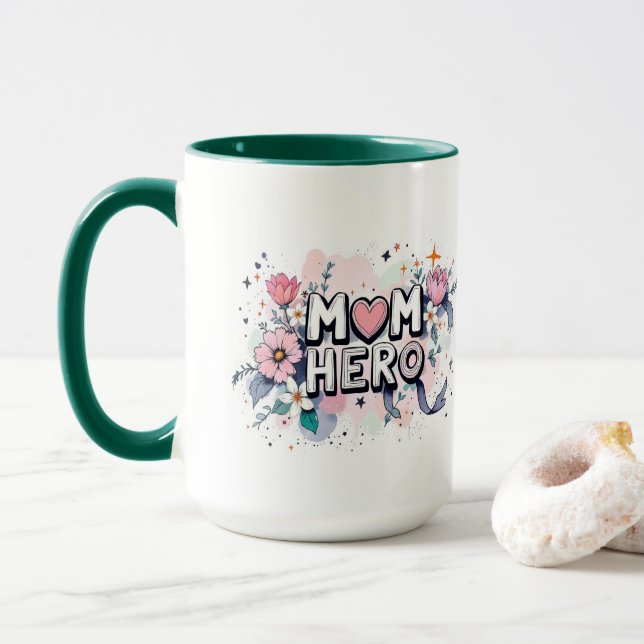 Mug Maman mon héros (Avec donut)