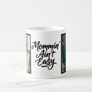 Mug Maman n'est pas facile Pinceau Script Personnalisé