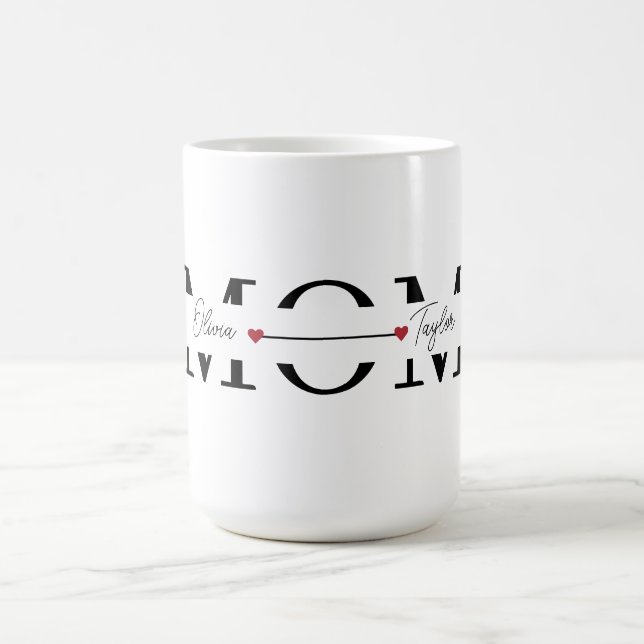Mug Maman Nom personnalisé Fête des mères (Centre)