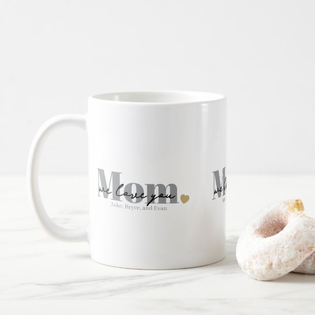 Mug Maman Nous T'Aimons Écriture Noire (Avec donut)