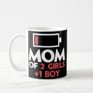 Mug Maman of 2 Girls 1 Boy Mother with one Son 2
