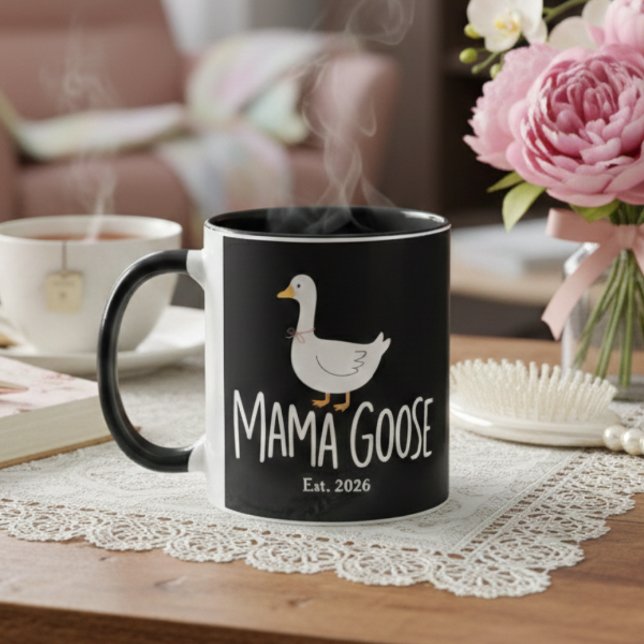 Mug Maman Oie Minimaliste Mignonne Maternité (Créateur téléchargé)