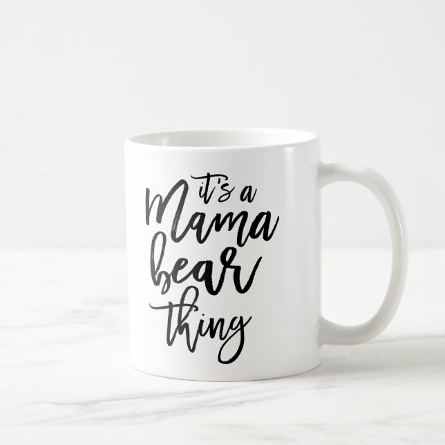 Mug Maman Ours Maman Mère Typographique (Droite)