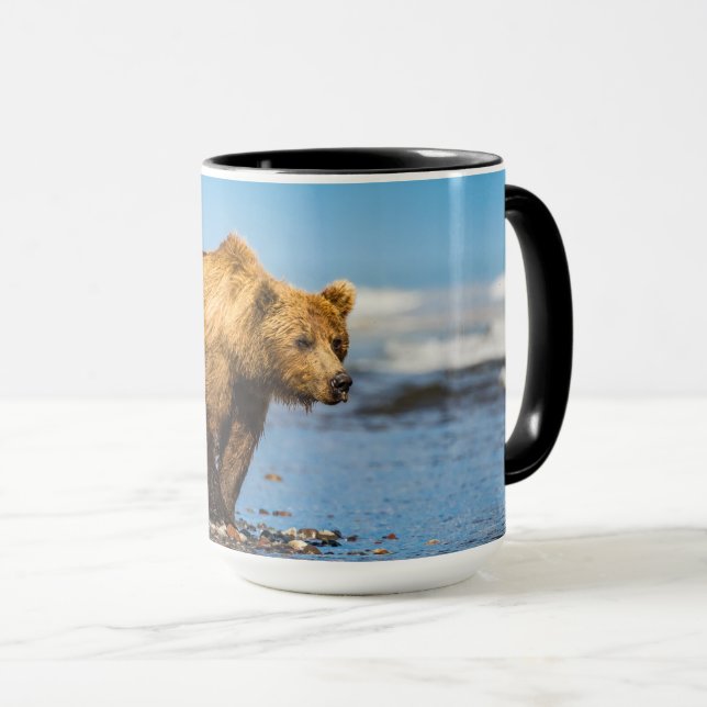 Mug Maman ours regarde ses deux enfants (Devant droit)