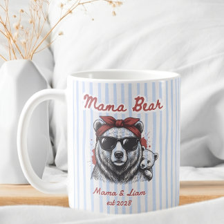 Mug Maman Ourse Mignonne Cadeau personnalisé pour mama