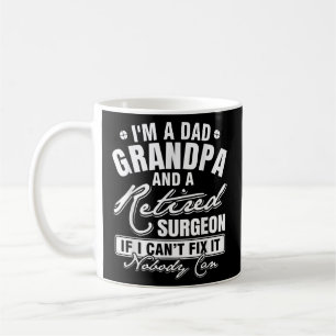 Mug Maman Papa grand-père et un chirurgien à la retrai