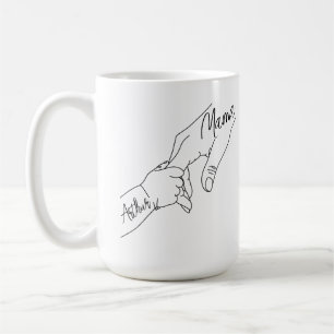 Mug Maman personnalisée avec des enfants se tenant la
