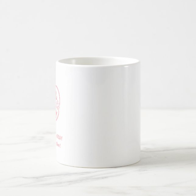 Mug Maman personnalisée de deux coeurs (Centre)