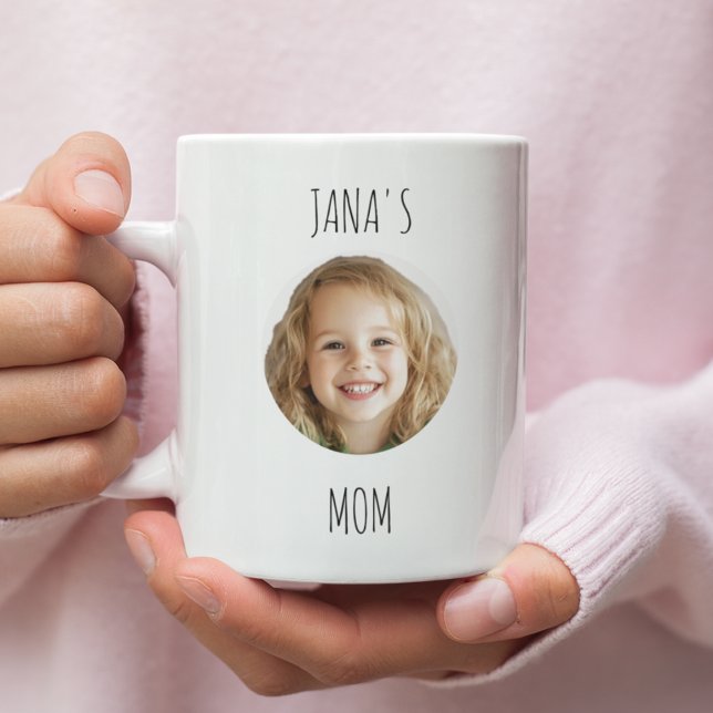 Mug Maman personnalisée | Photo à visage personnalisé  (Créateur téléchargé)