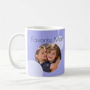 Mug Maman photos personnalisées Points bleus