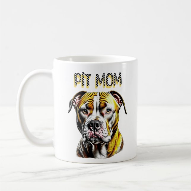 Mug Maman Pit Bull | Amoureux des chiens  (Gauche)