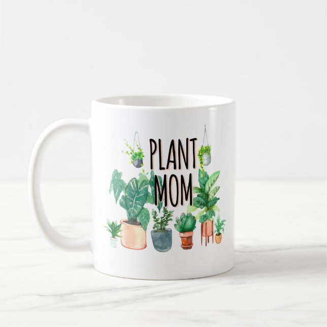 Mug Maman plante - Jardinage, Cadeau Planter Pour Mama (Gauche)