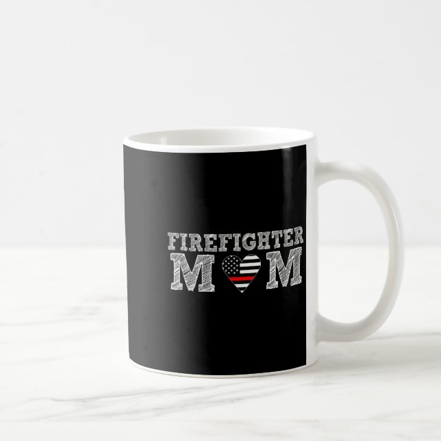 Mug Maman pompier Cadeau de pompier fière Citation de  (Droite)