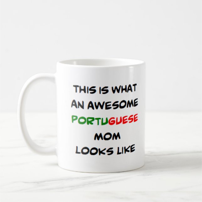 Mug maman portugaise, géniale (Gauche)