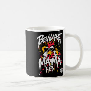 Mug Maman poule drôle Attention maman poule Amoureux d