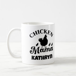 Mug Maman Poulet Mère Poulet Amant Nom personnalisé Mè