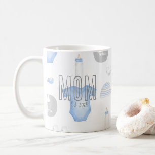 Mug Maman pour la première fois Nom du bébé Année d'ét