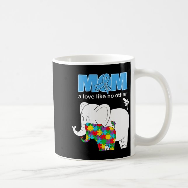 Mug Maman prise de conscience de l'autisme Amour Fière (Droite)