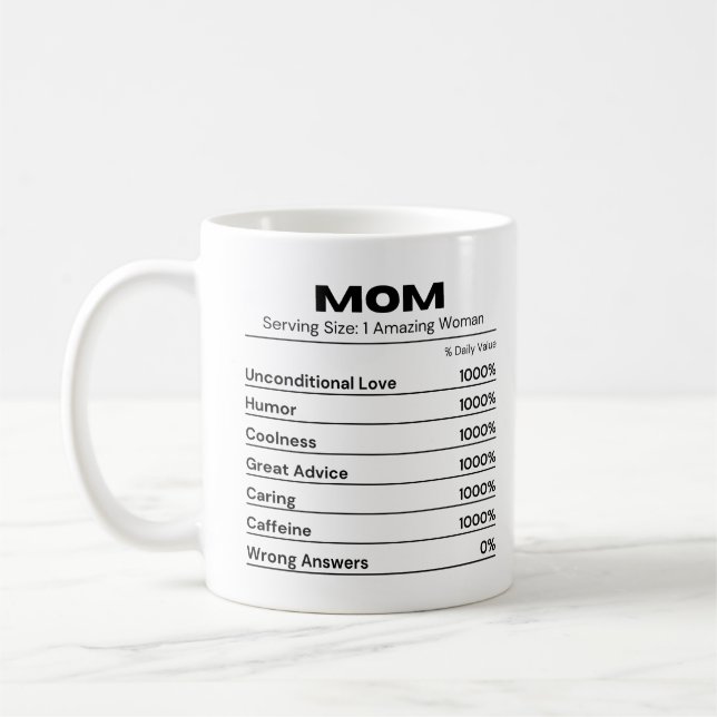 Mug Maman qui prend soin de la meilleure mère Valeur q (Gauche)