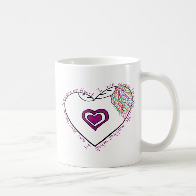 Mug Maman Reveal Drawing et poème (Droite)