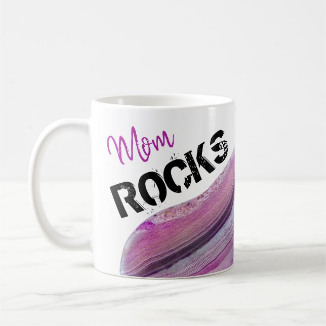 Mug *~* Maman Rocks Portable Agate Lavande Pierre (Gauche)