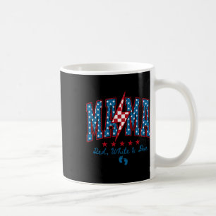 Mug Maman rouge blanc et prévue pour le 4 juillet gros
