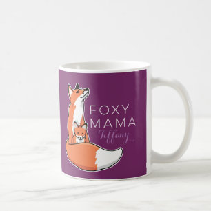 Mug Maman rusée de Fox avec le bébé, personnalisé